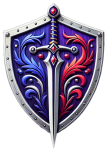 Living by the Word — shield and sword mark